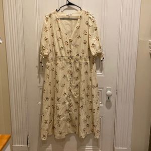 MADEWELL XXL dress with floral pattern